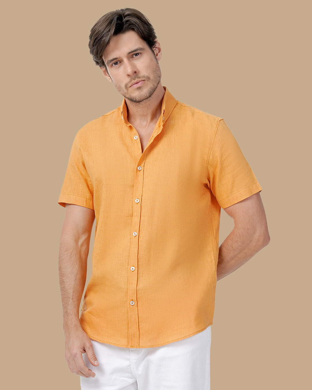 Light Havana Linen shirt