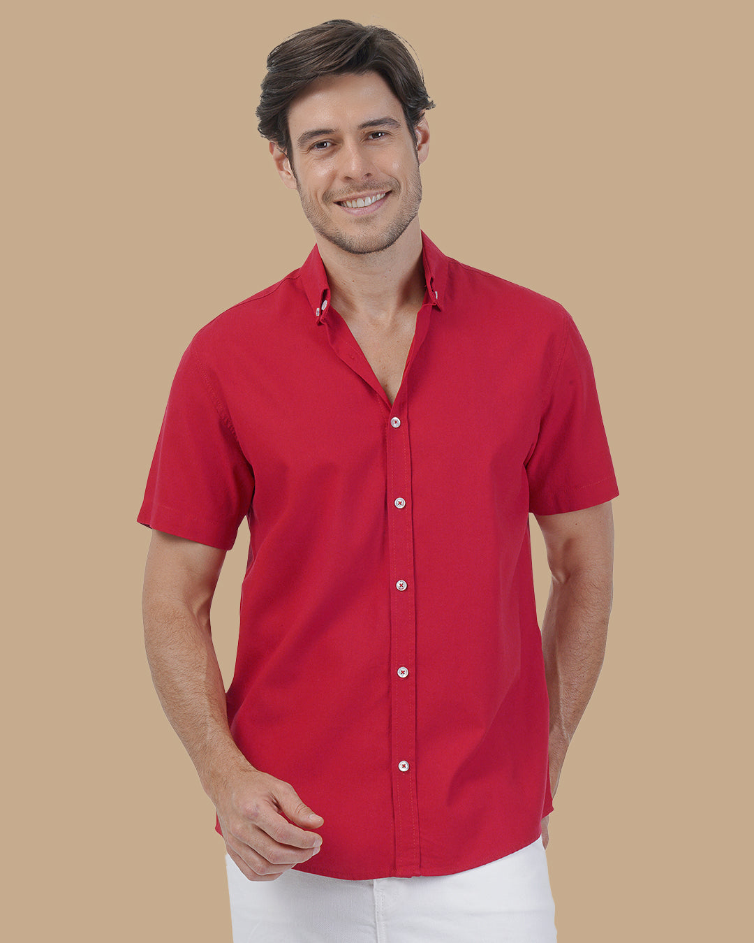 Red Cotton shirt