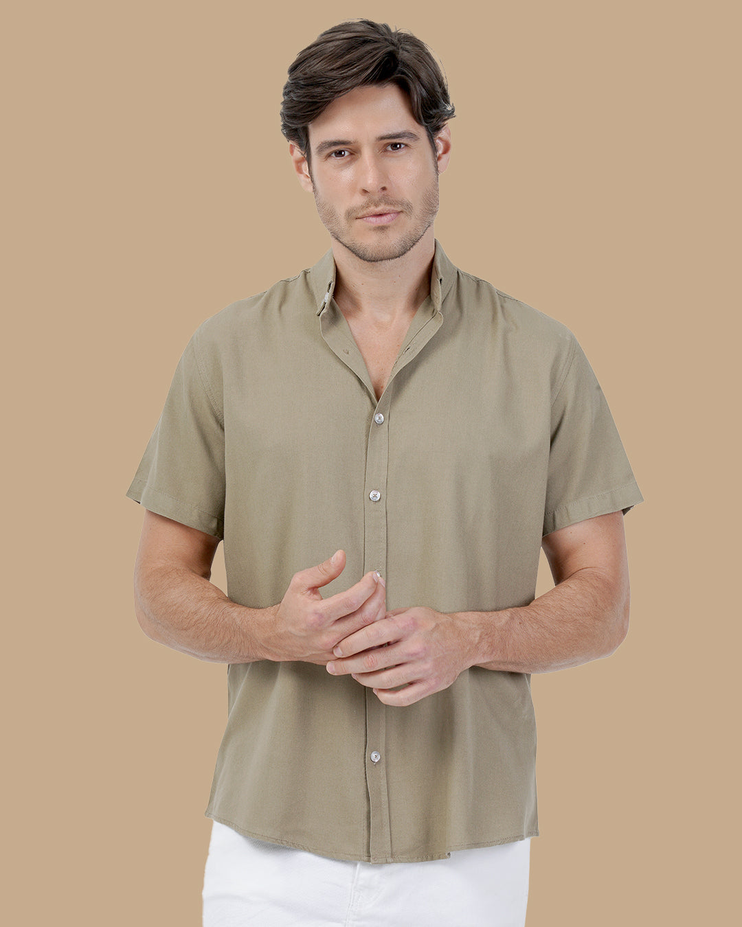 khaki Cotton shirt