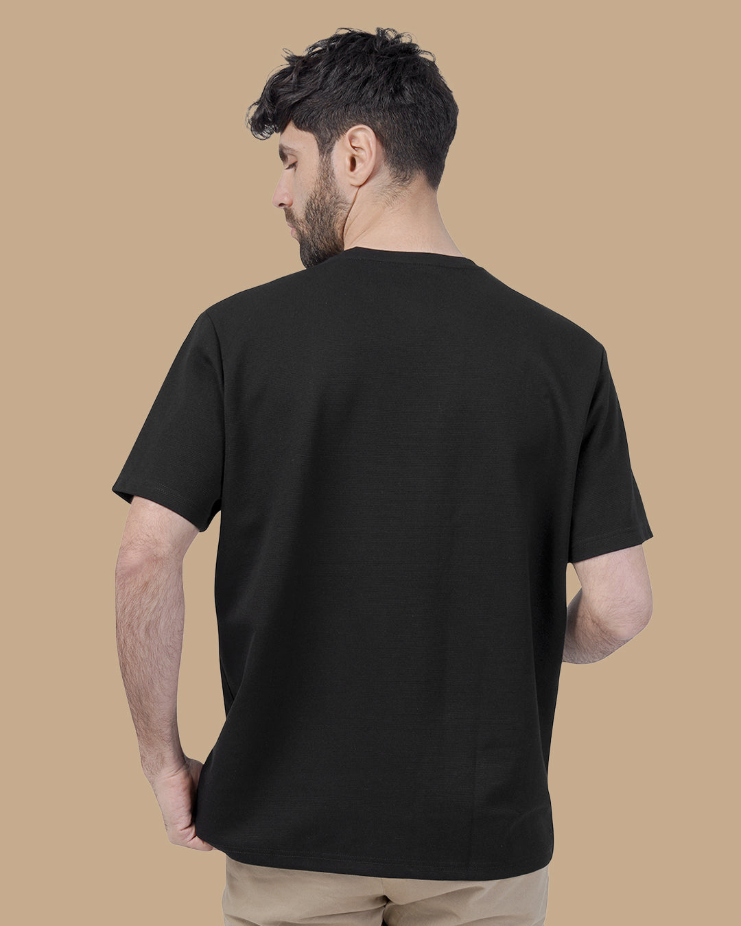 Black Cotton T-shirt