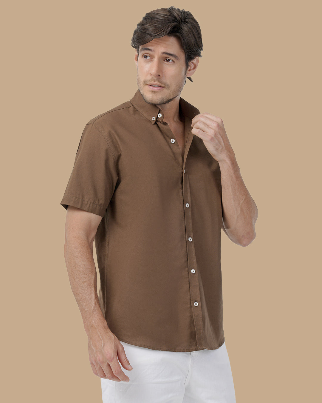 Dark Brown Linen shirt