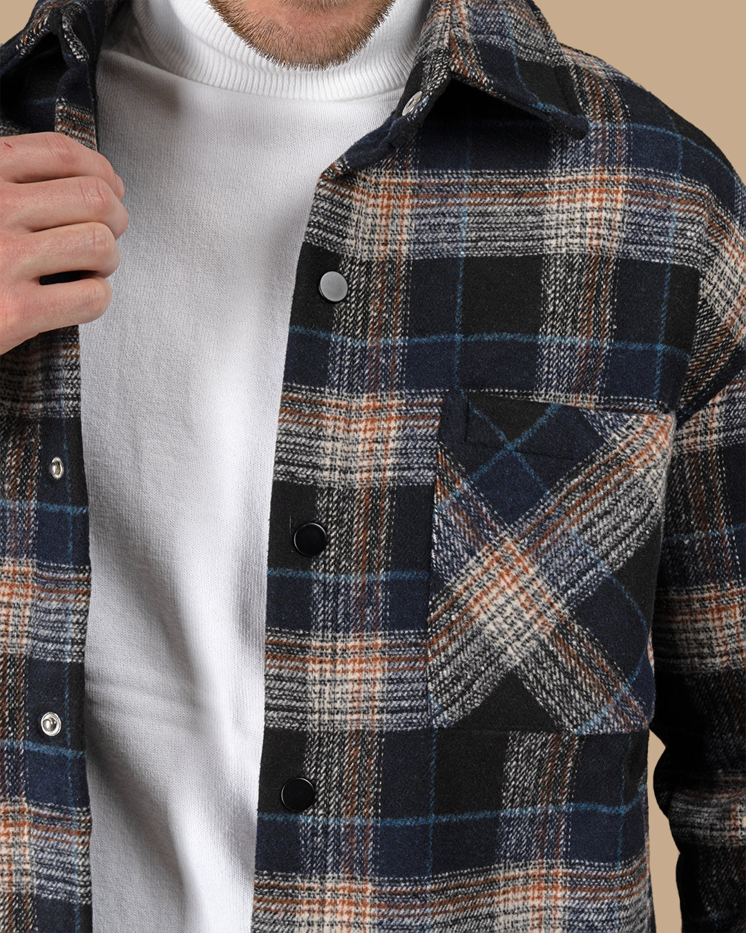 Bronze Flannel checkered winter shirt