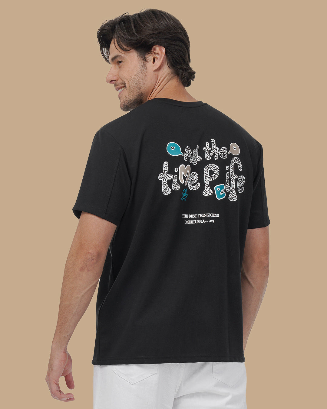 Black Cotton T-shirt