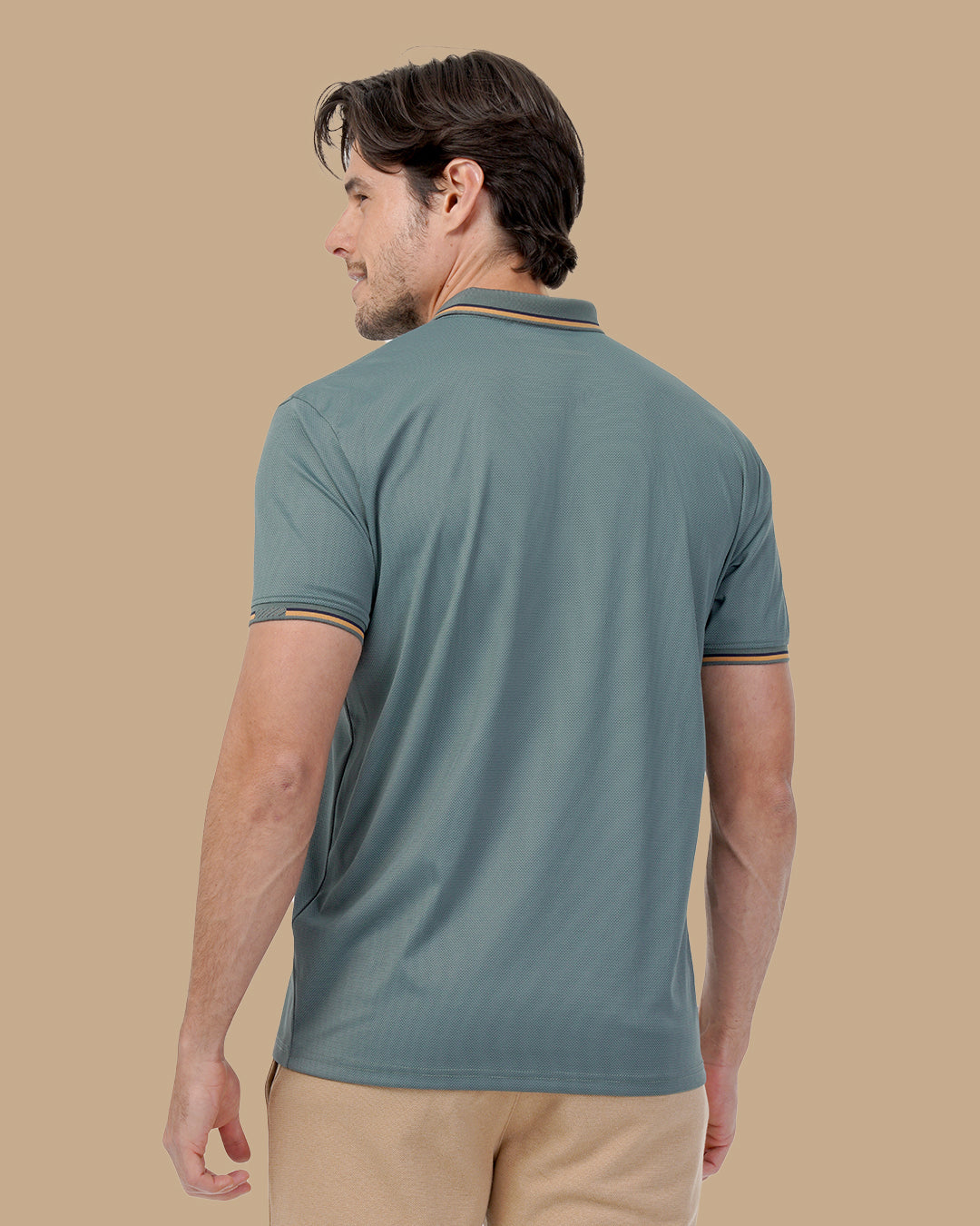Mint Green Cotton Polo Shirt