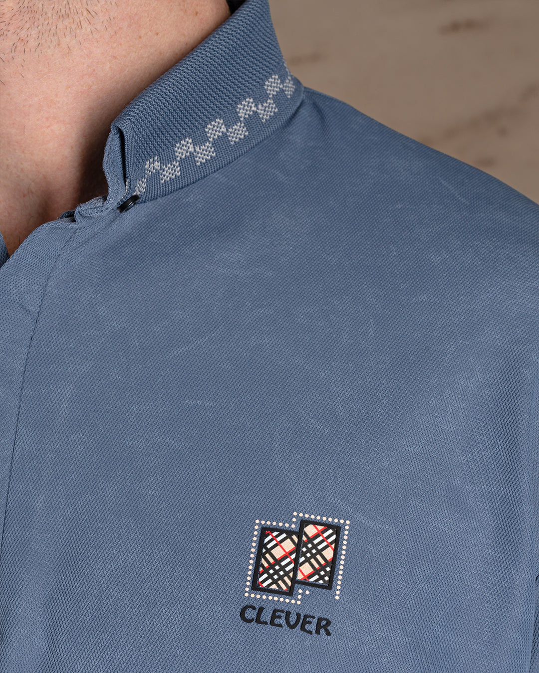 Indigo Turkish cotton Polo Shirt Short sleeves