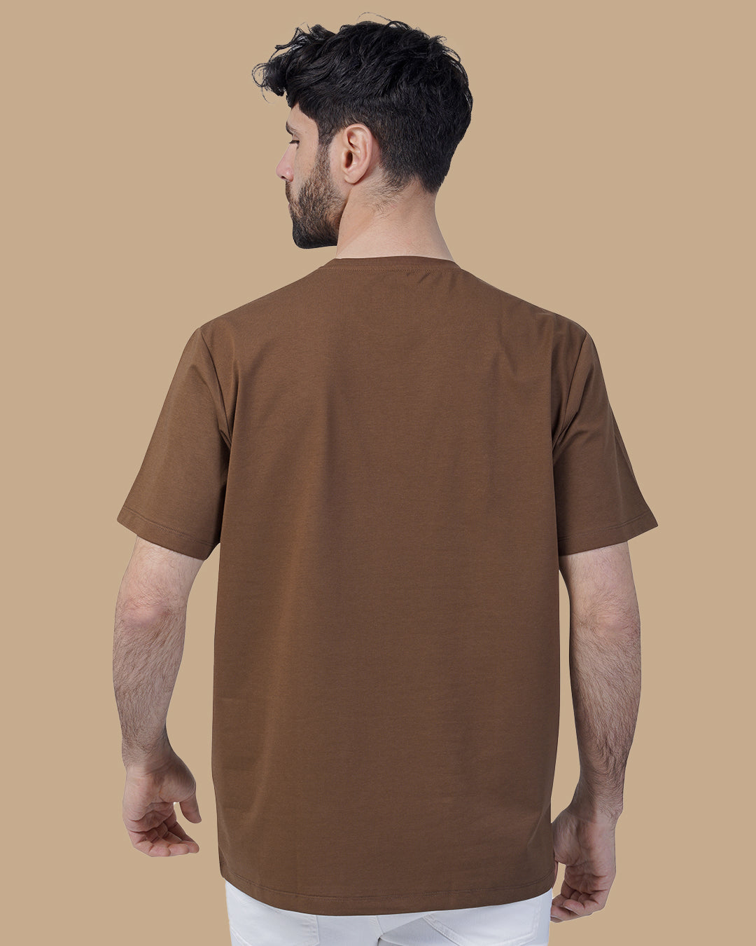 Brown Cotton T-shirt