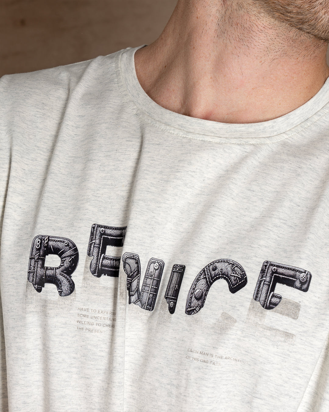 White Quarry printed Cotton T-shirt
