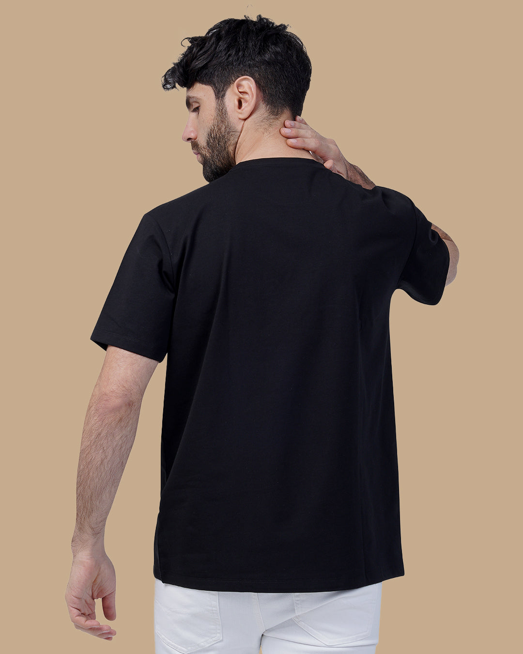 Black Cotton T-shirt