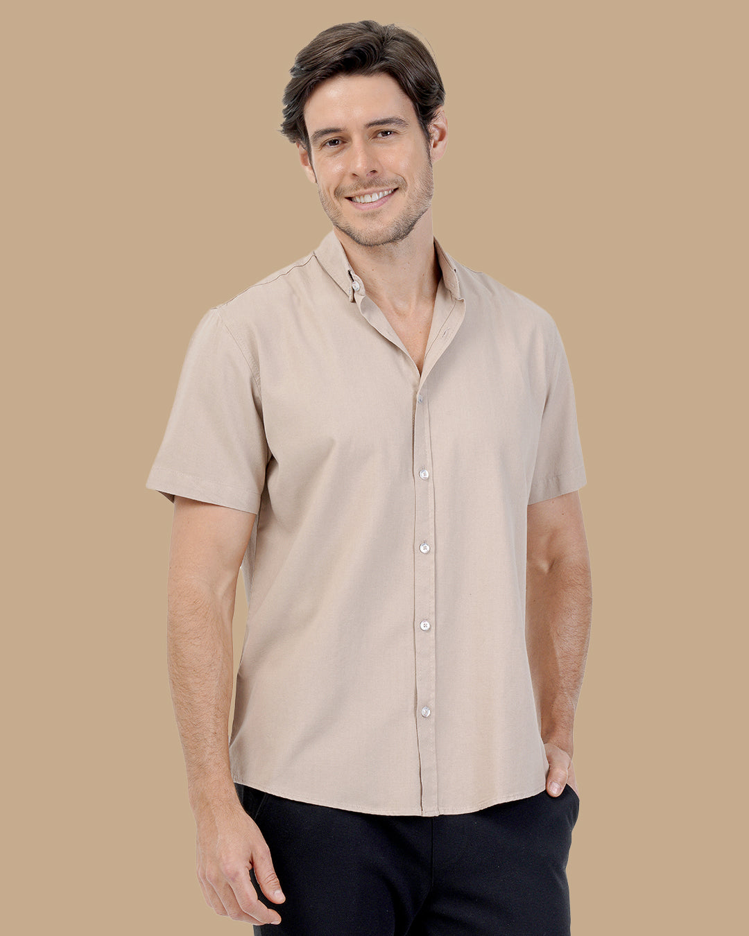 Caffee Cotton shirt
