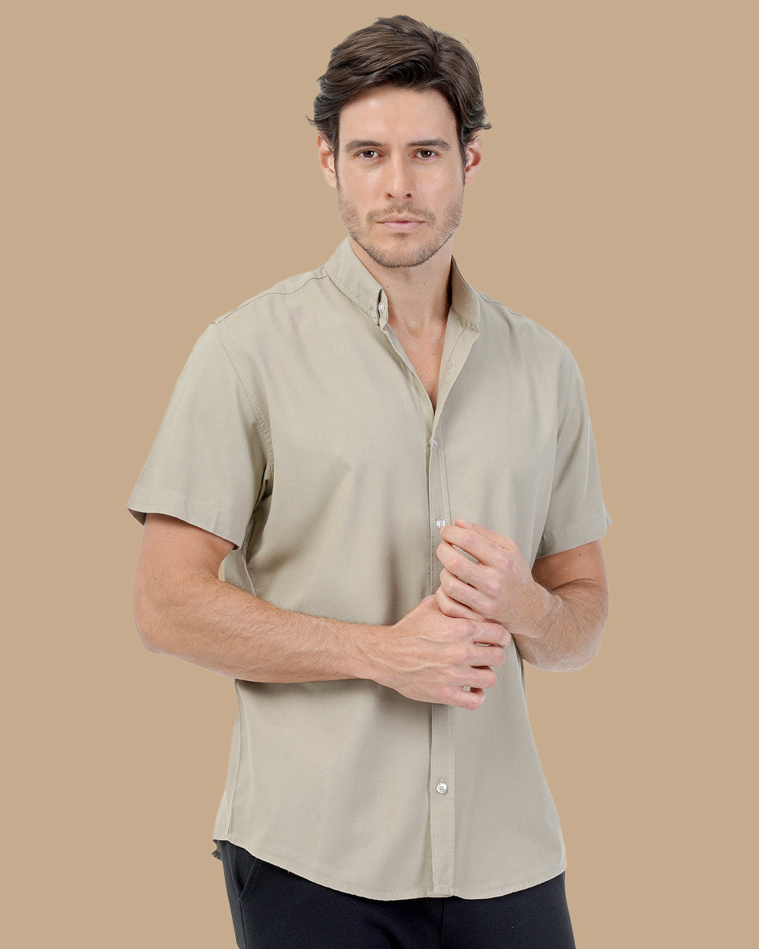 Beige Medium Cotton shirt