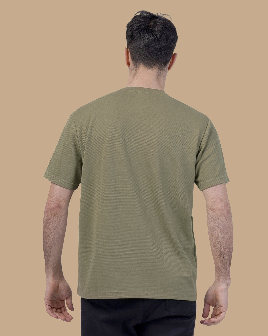 khaki Cotton T-shirt