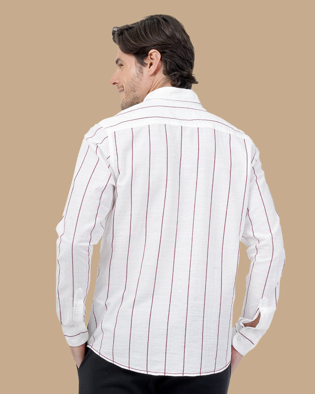 Burgundy Cotton shirt