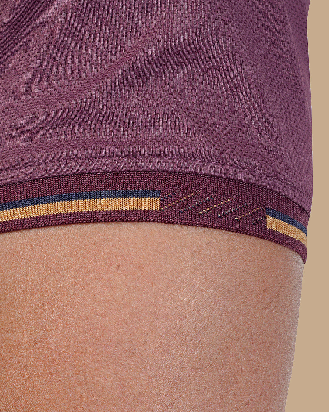 Mauve Cotton Polo Shirt