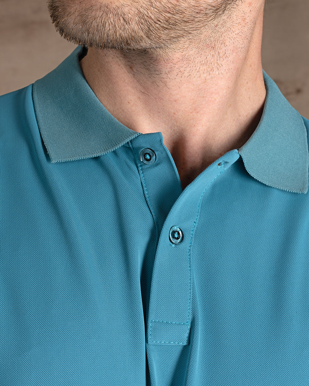 Light Genzari Cotton Knitted Polo Shirt Short sleeves