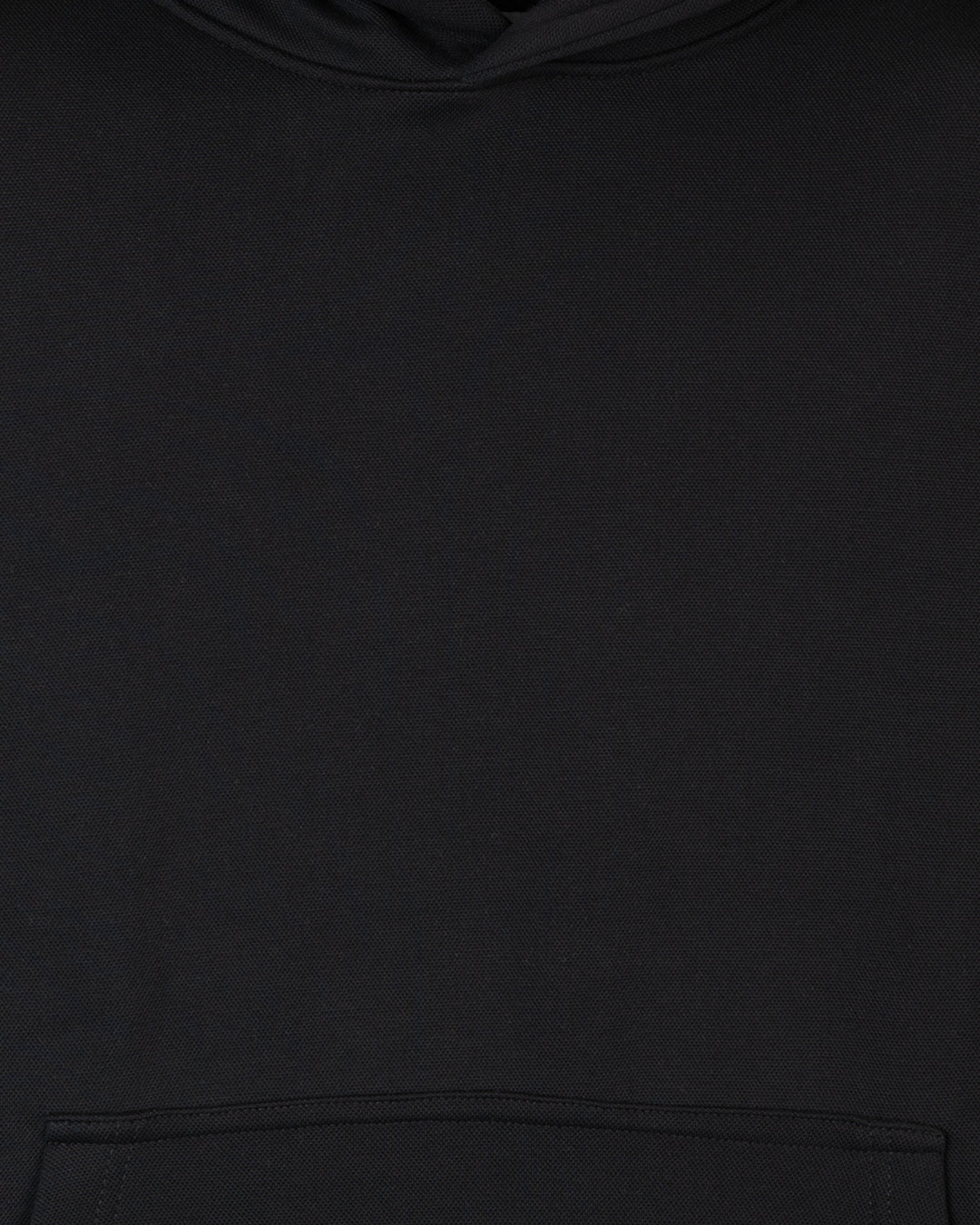 Black Basic Cotton Hoodie