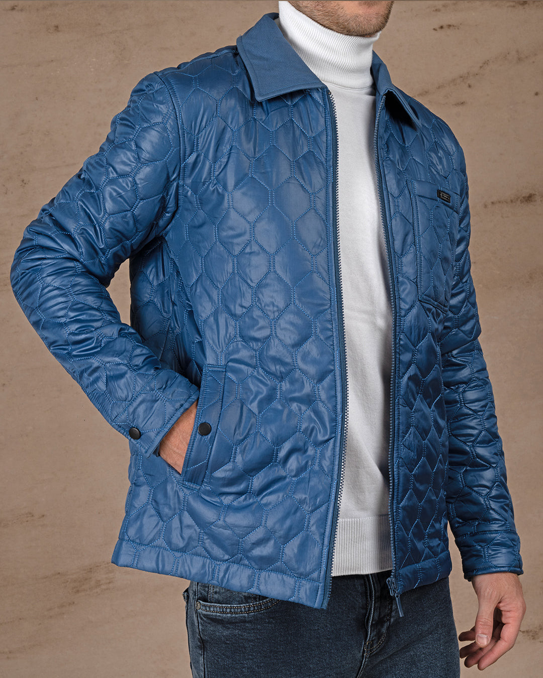 Petrol Regular fit waterproof jacket