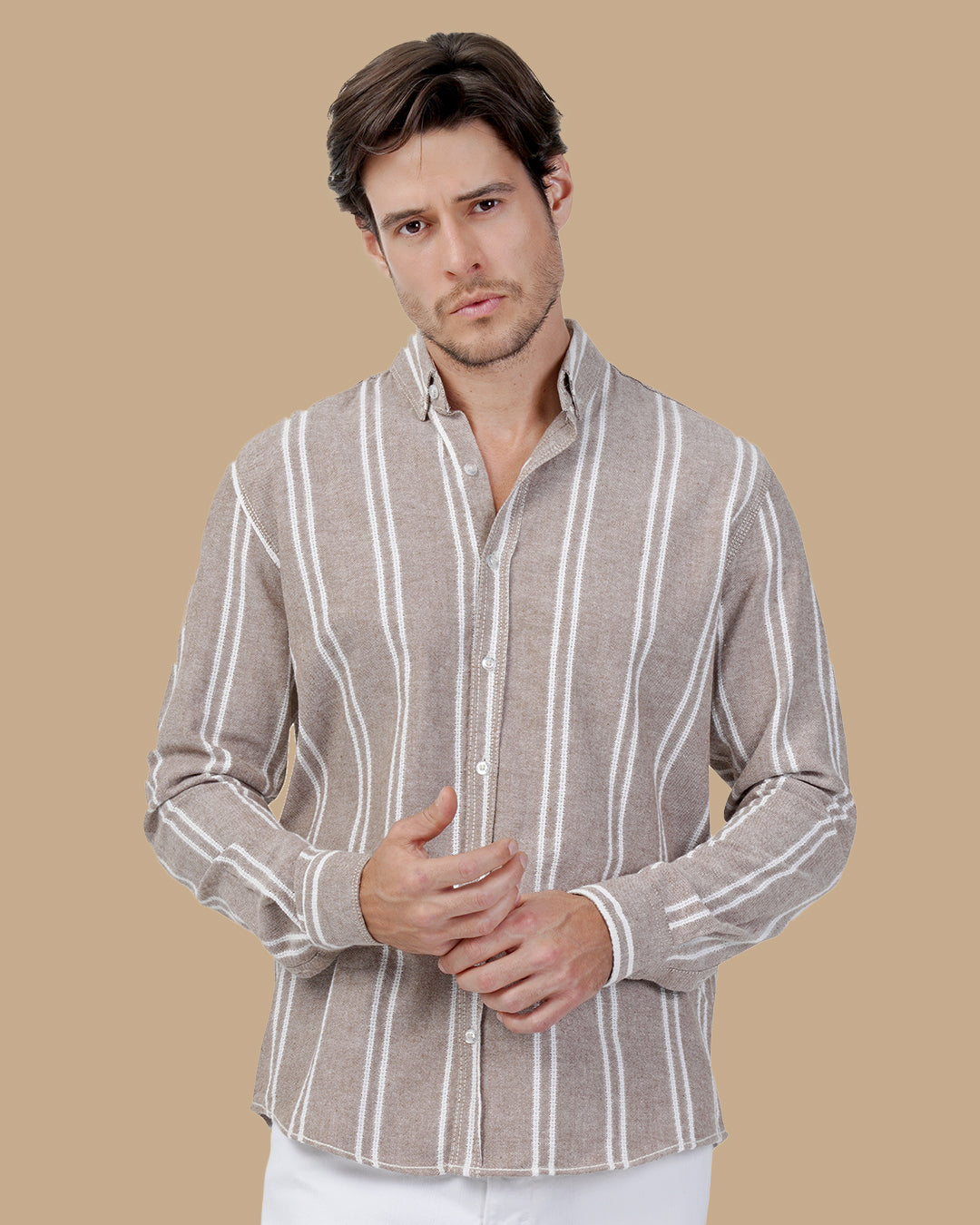 Light Brown Cotton shirt