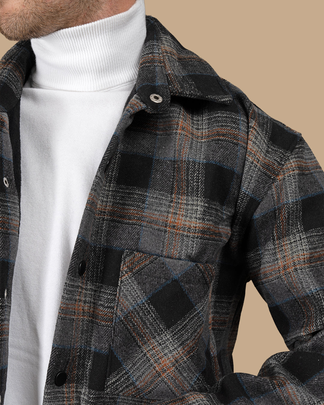 Black Flannel checkered winter shirt