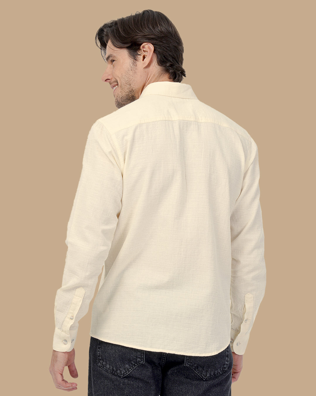 Off-White Cotton shirt - With Pocket