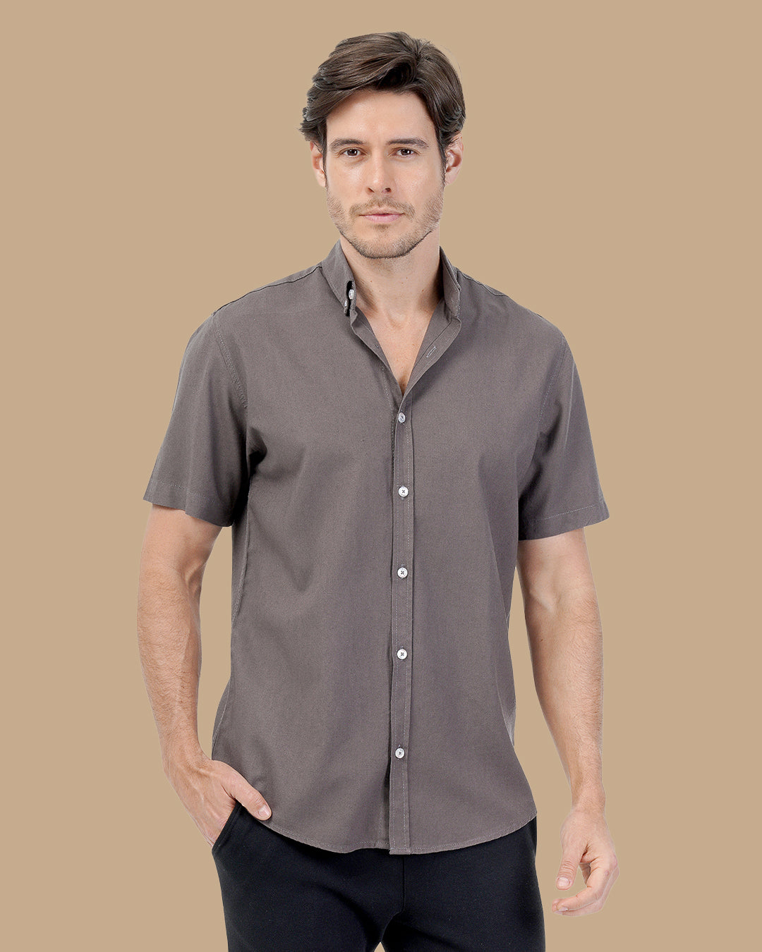 Charcoal Cotton shirt
