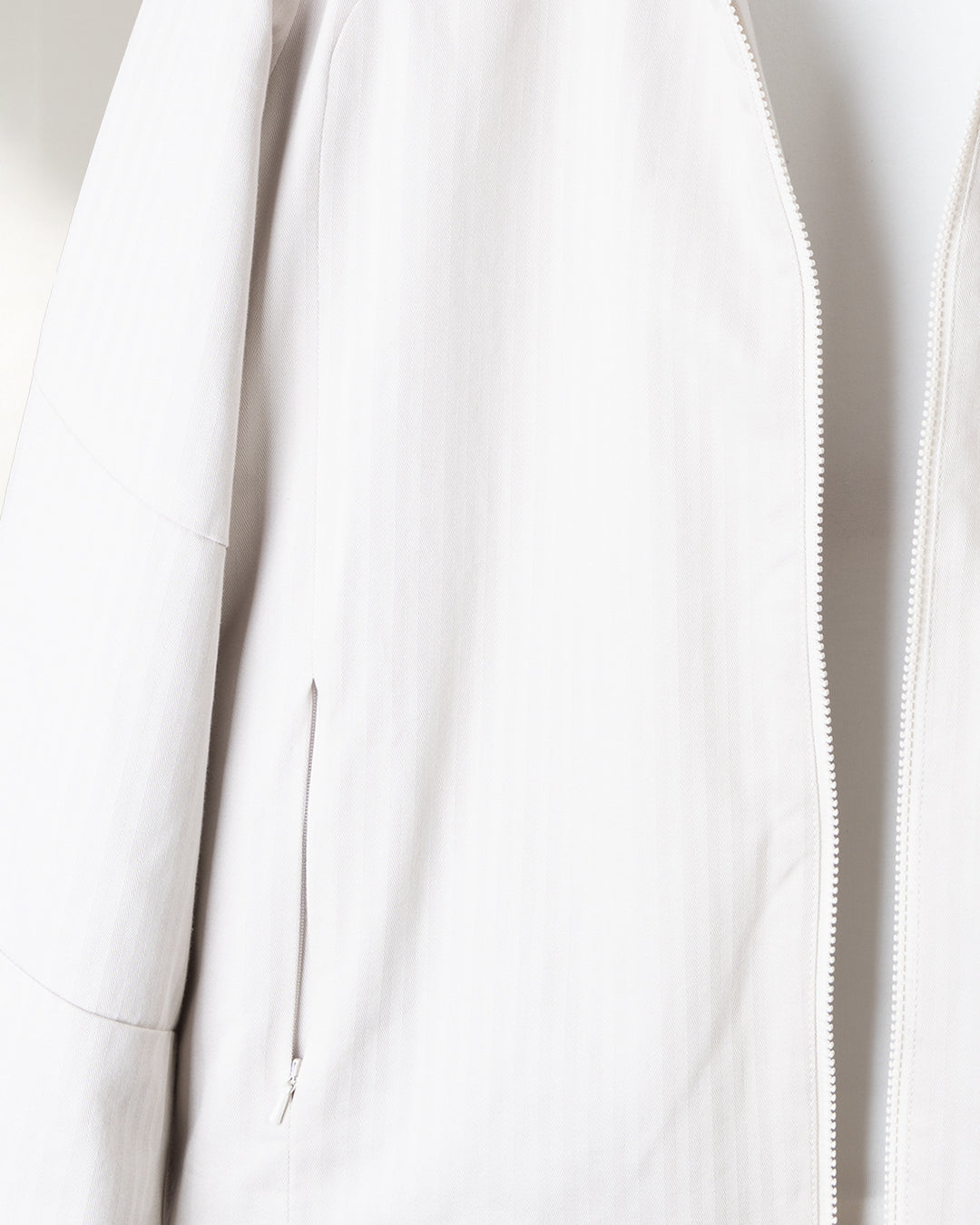 Off-White Gabardine Hooded Jacket