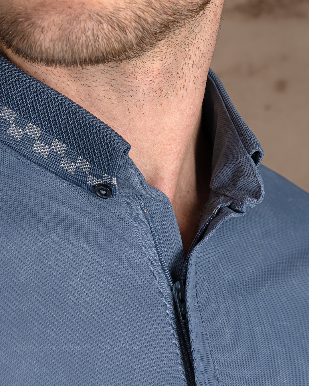 Indigo Turkish cotton Polo Shirt Short sleeves