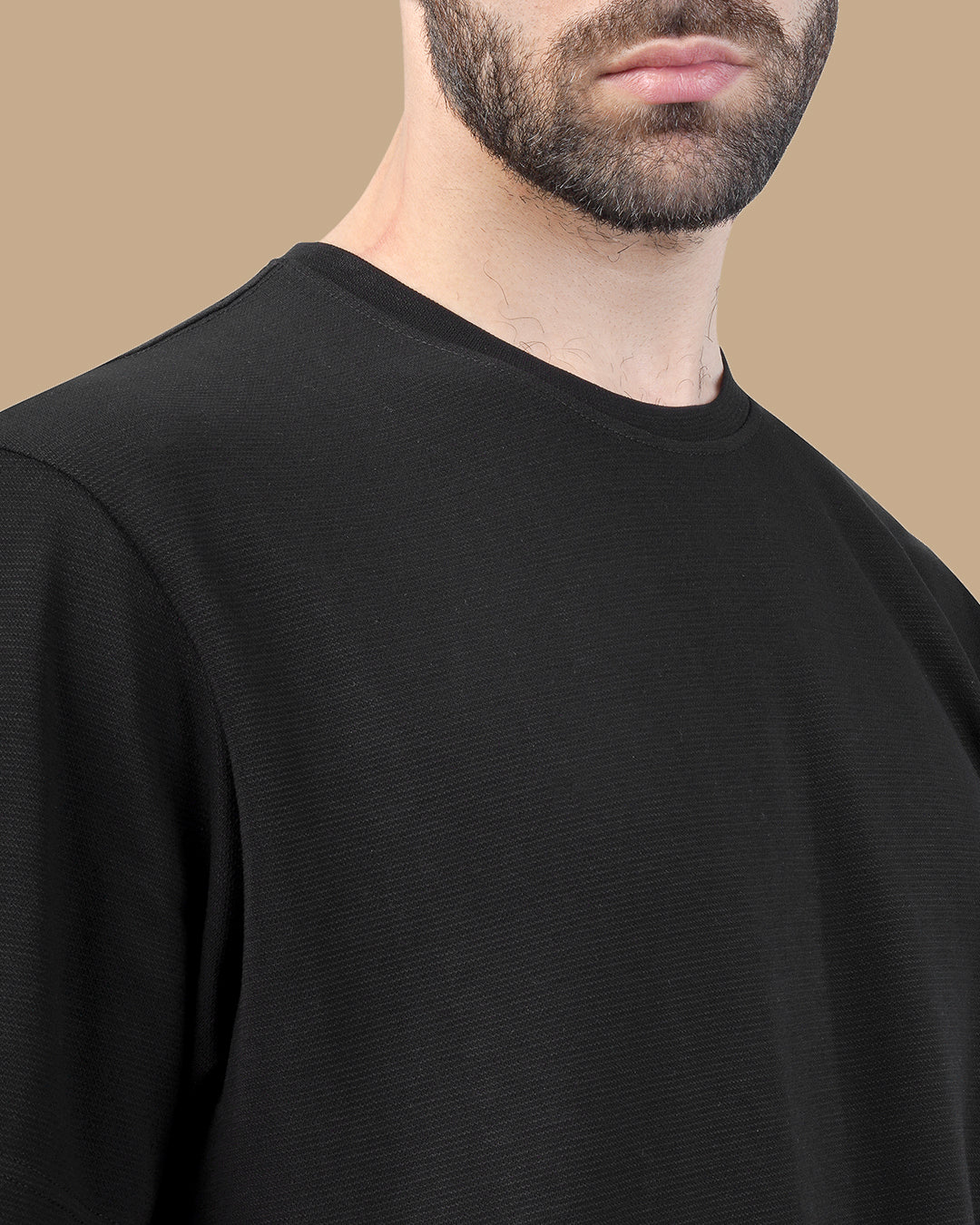 Black Cotton T-shirt