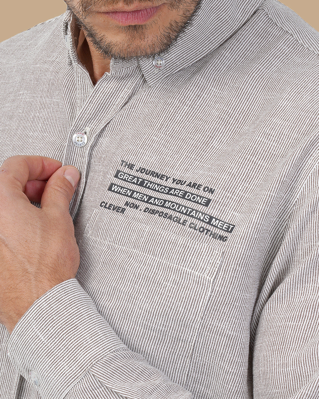 Brown Cotton shirt