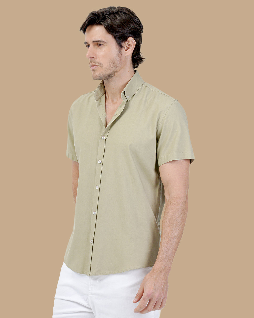 Light Olive Cotton shirt