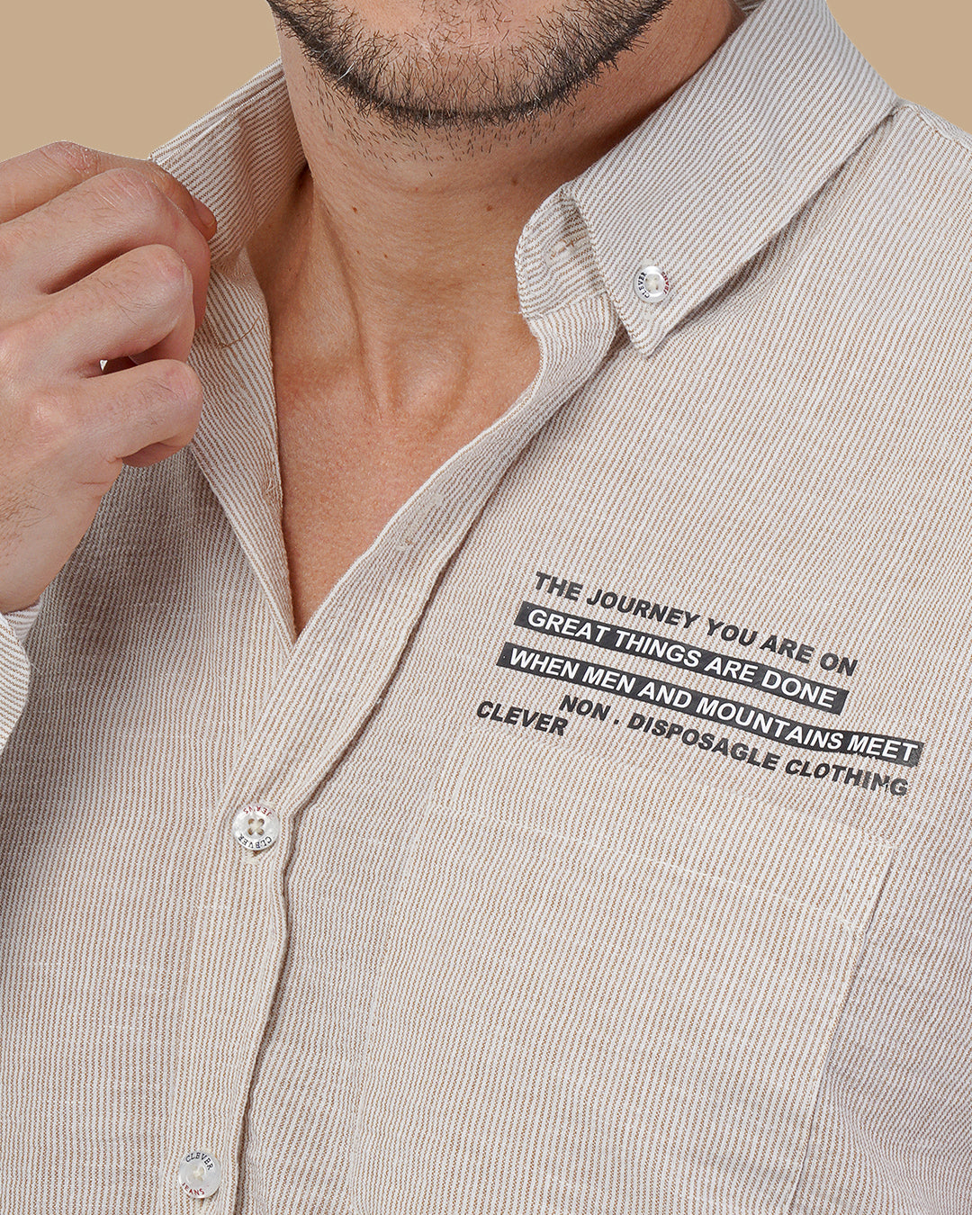 Light Brown Cotton shirt