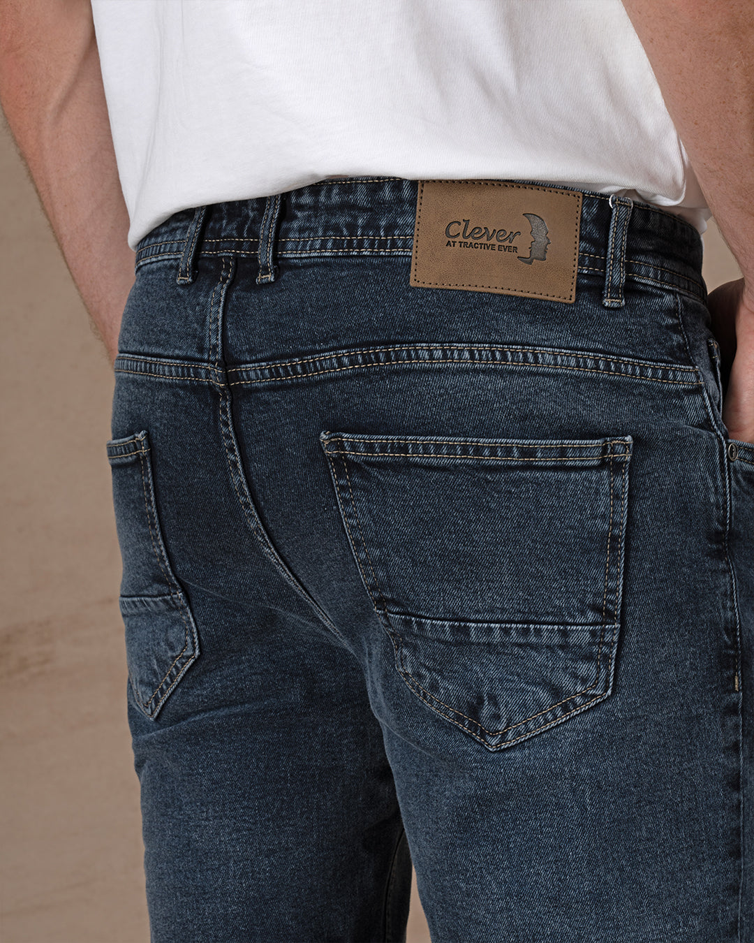 MEN'S SLIM FIT JEANS Blue Black