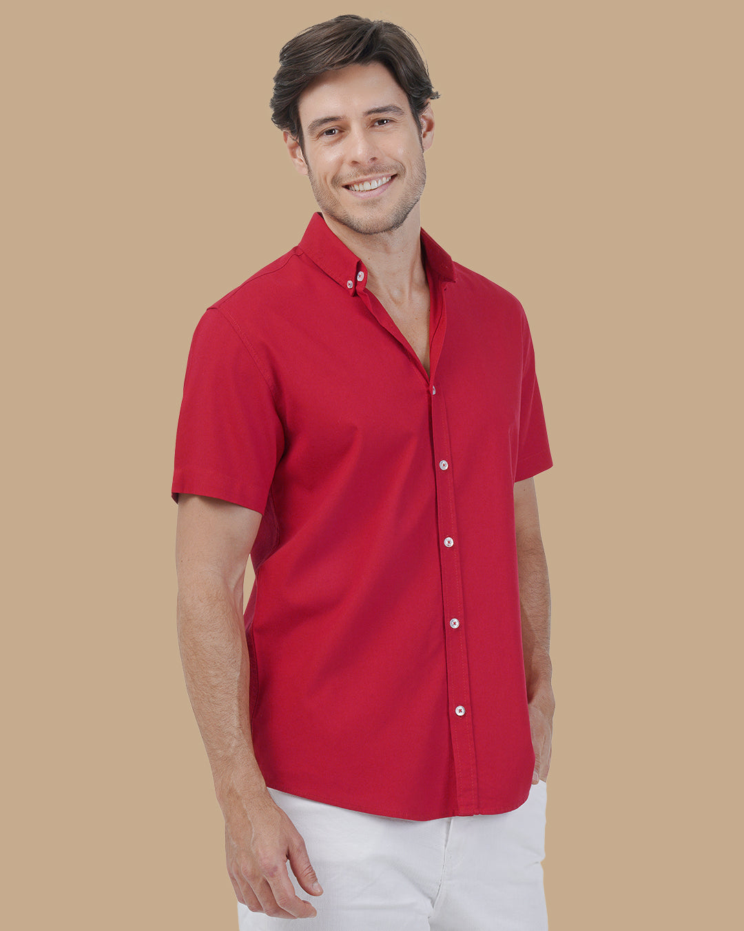 Red Cotton shirt