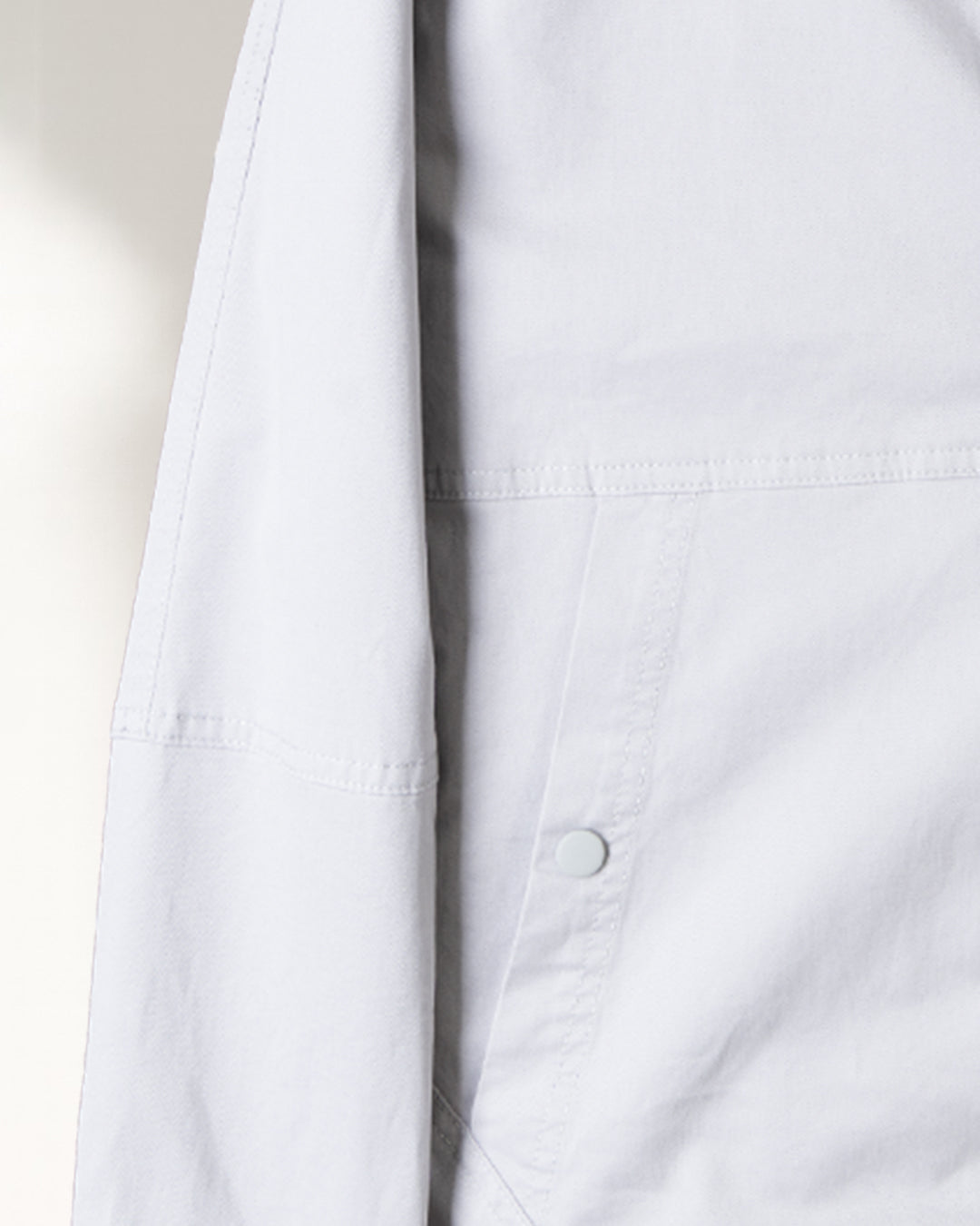 Silver Casual Hooded Gabardine Jacket