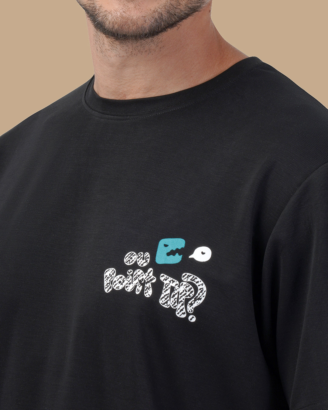 Black Cotton T-shirt