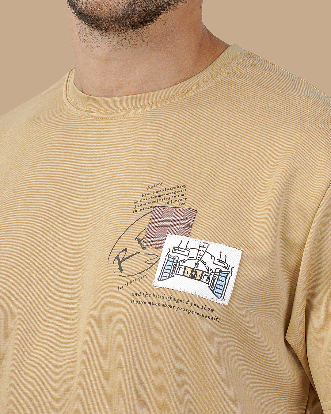 Camel Cotton T-shirt