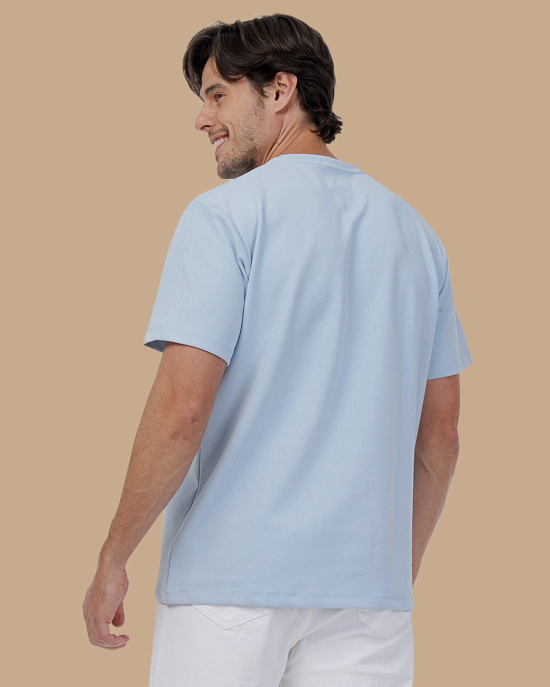 Baby Blue Cotton T-shirt