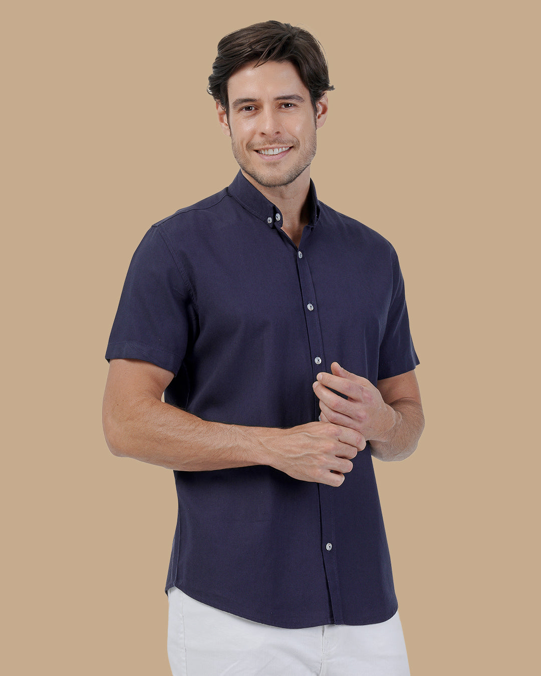Navy Blue Cotton shirt