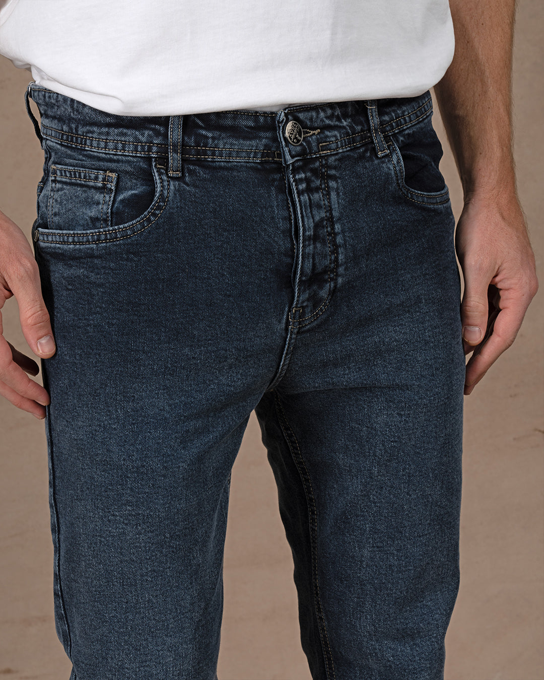 MEN'S SLIM FIT JEANS Blue Black