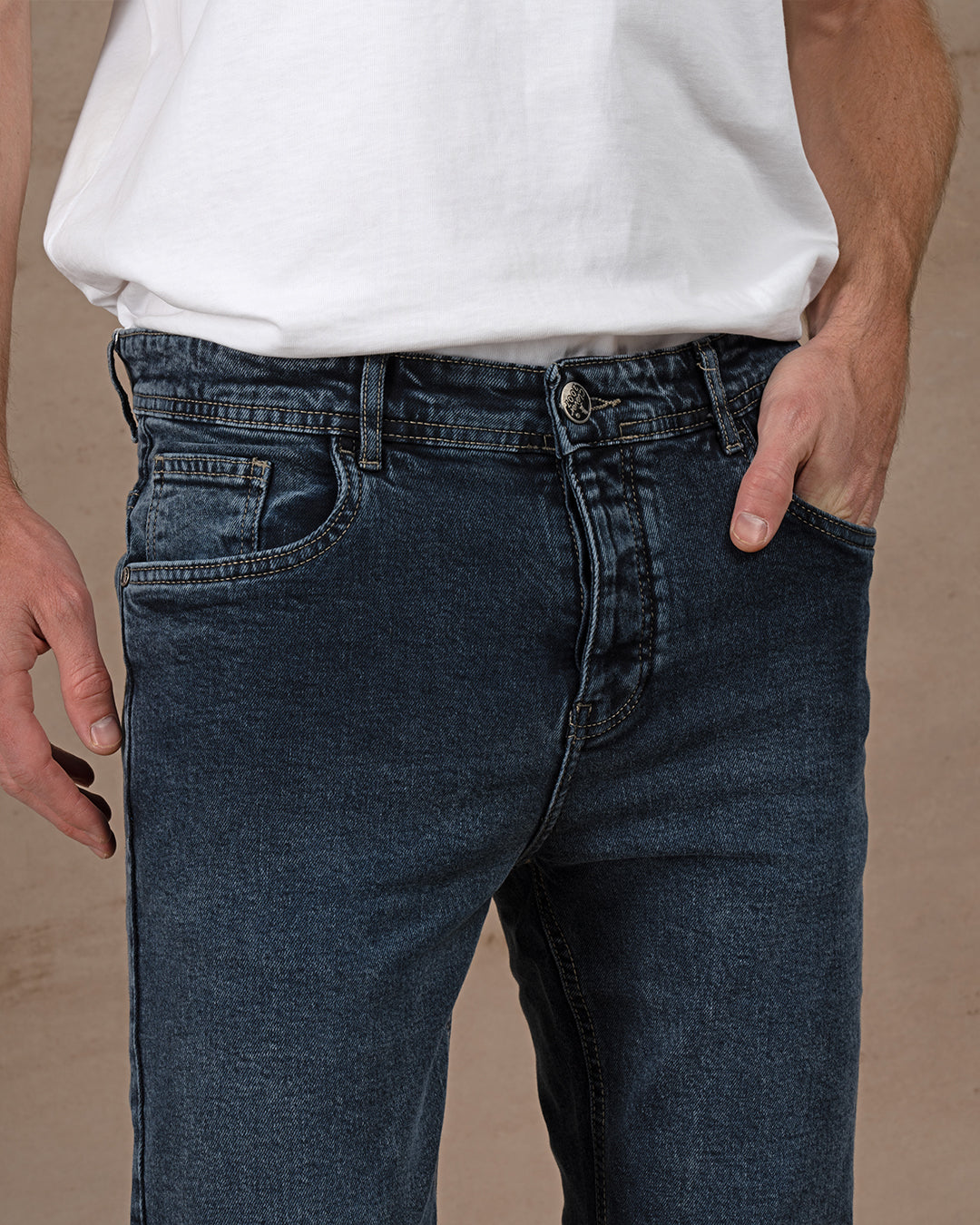 MEN'S SLIM FIT JEANS Blue Black