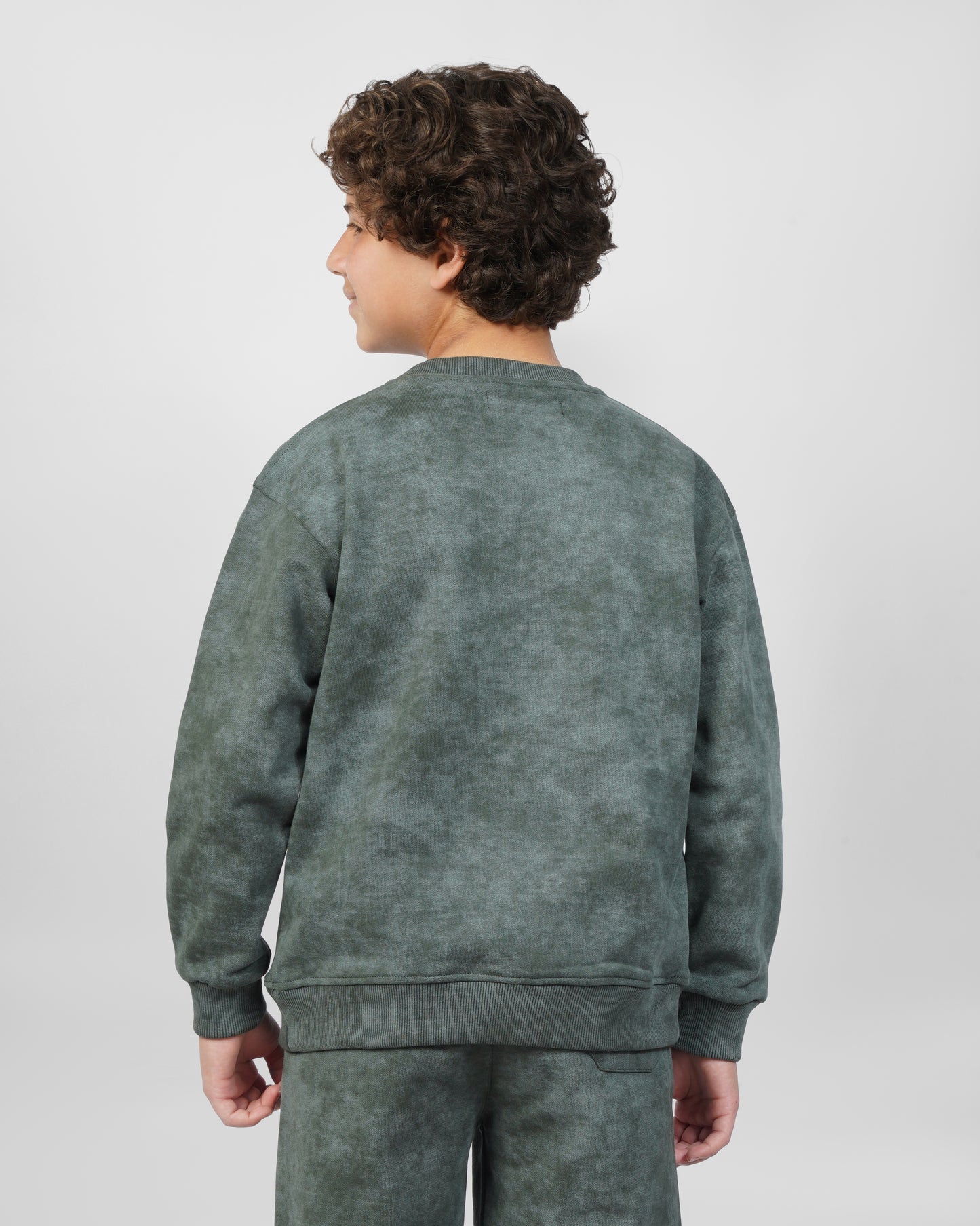 Sage Acid Wash Kids Set
