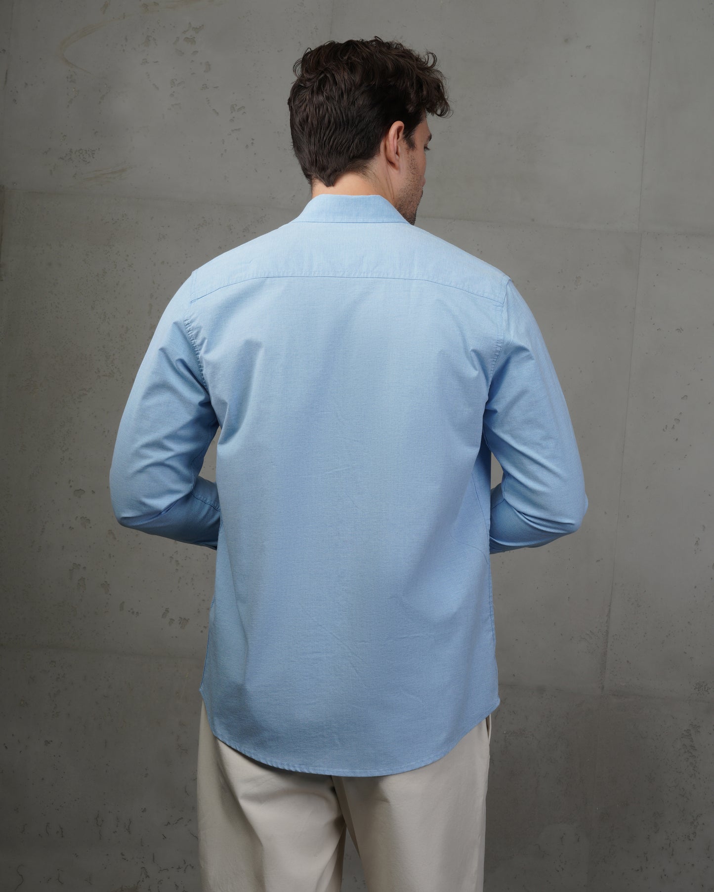 Blue Classic Cotton Shirt