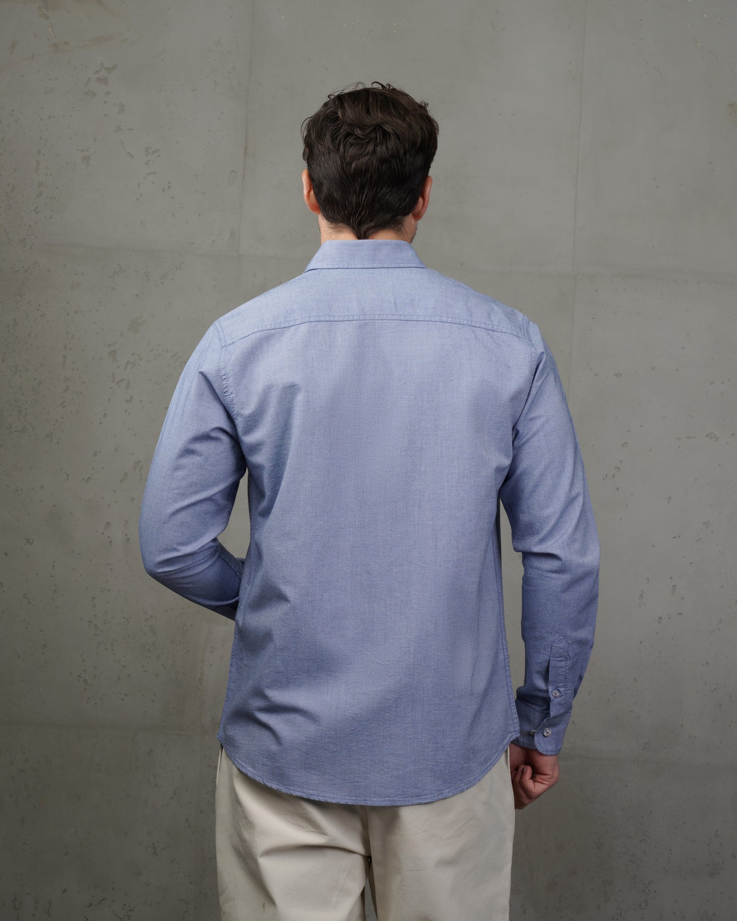 Pastel Blue Classic Cotton Shirt