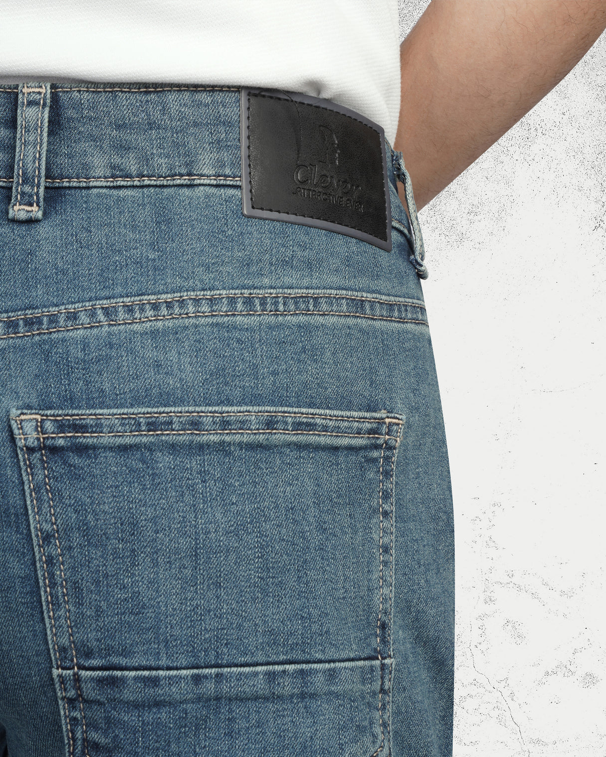Mid Wash Blue Denim Jeans