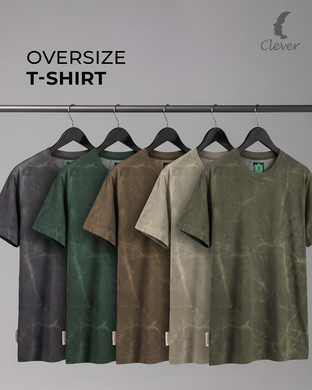 Camel Over Size Cotton T-Shirt
