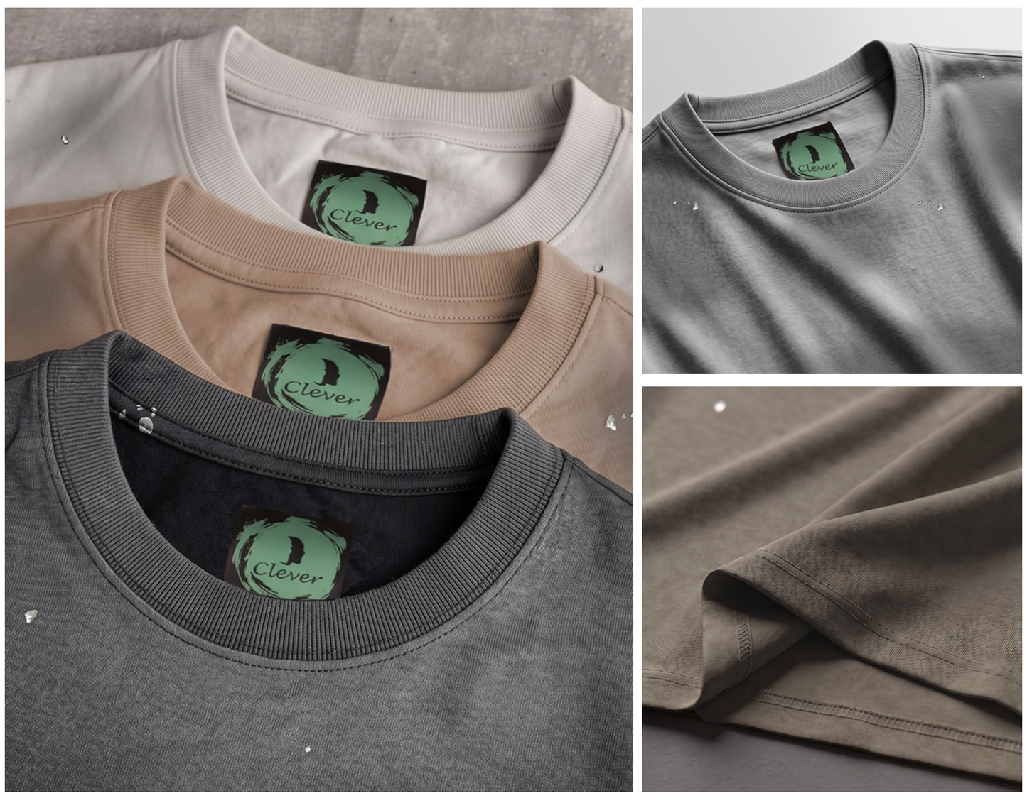 Camel Over Size Cotton T-Shirt