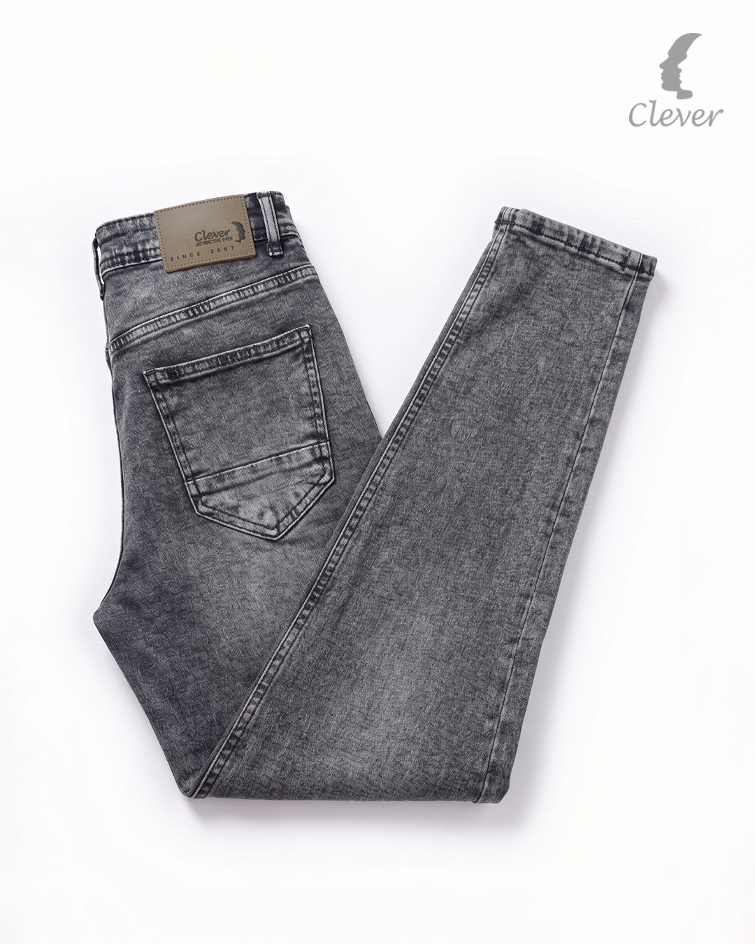 Grey SLim Fit Denim Jeans