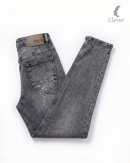 Grey SLim Fit Denim Jeans
