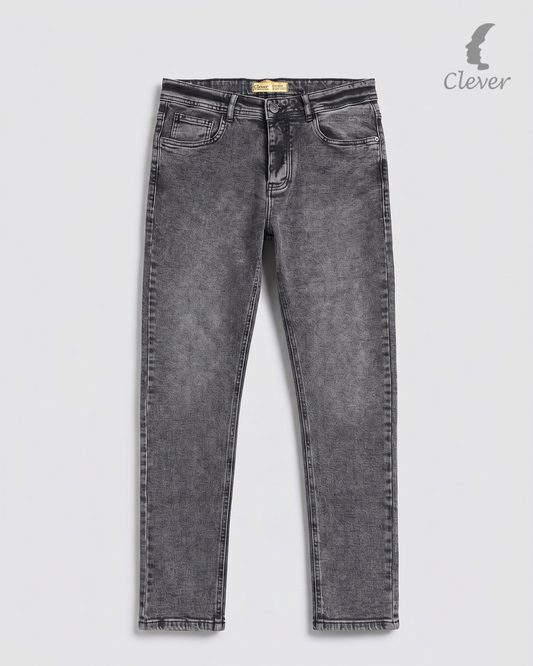 Grey SLim Fit Denim Jeans