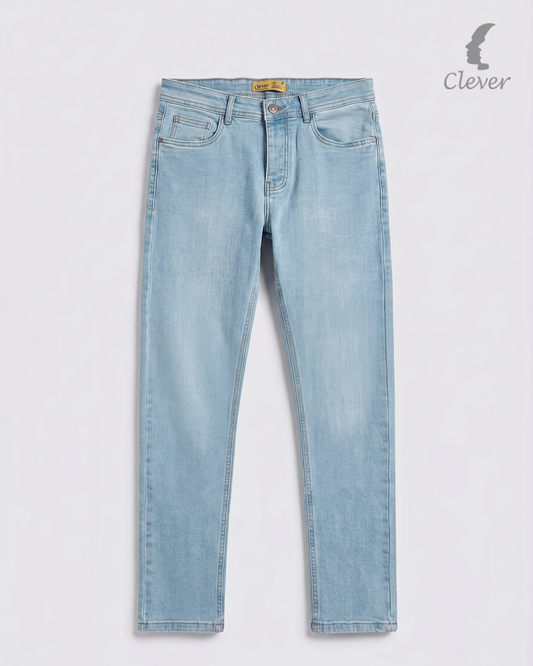 Snow Blue SLim Fit Denim Jeans