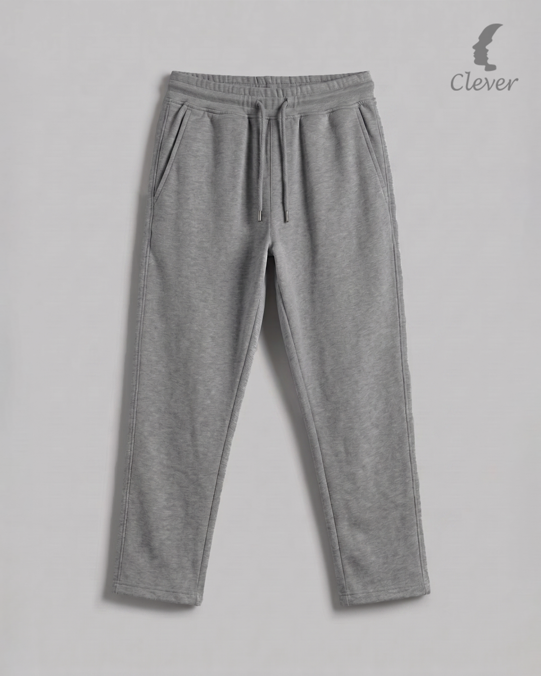 Drak Grey Wide Leg Melton Cotton Sweatpants